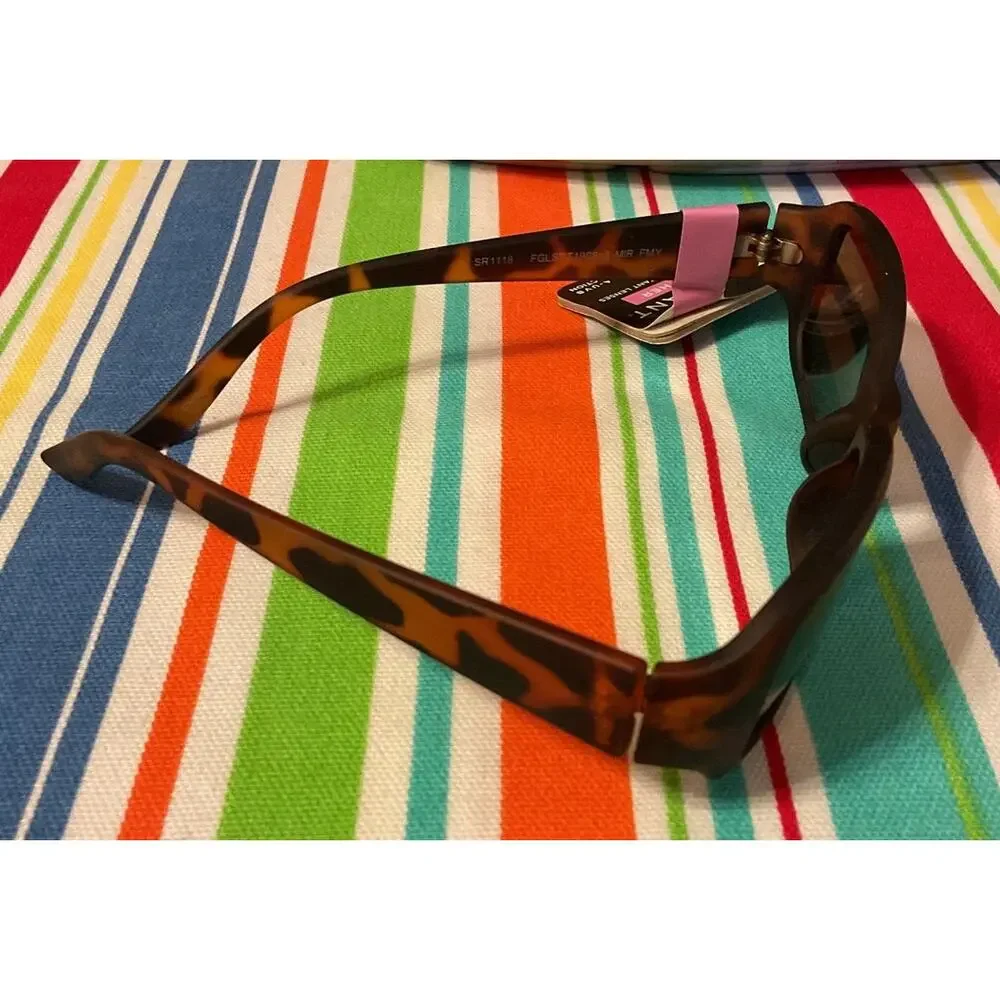 NWT Active For Her Foster Grant Tortoise Shell Reflective Sunglasses